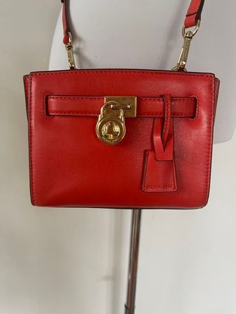 Michael Kors Tasche rot Leder Crossbody Bag Handtasche