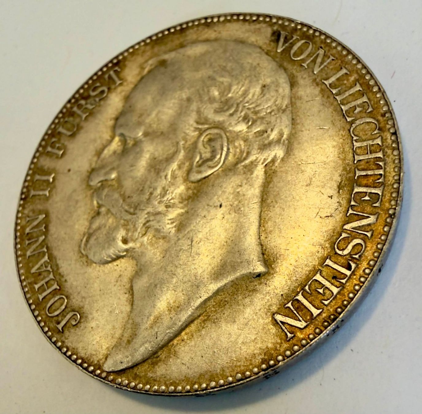 Tutti le monete: Liechtenstein 5 Kr. 1904 Rare silver coin – Usato da Zürich venduto da Tasmiyah 1