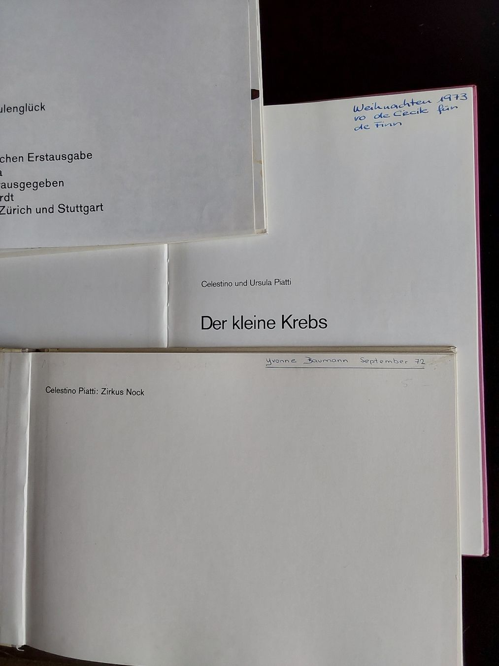 Bücher: Celestino Piatti.3x zusammen.  – Gebraucht aus Steinach von Chilli1957 2