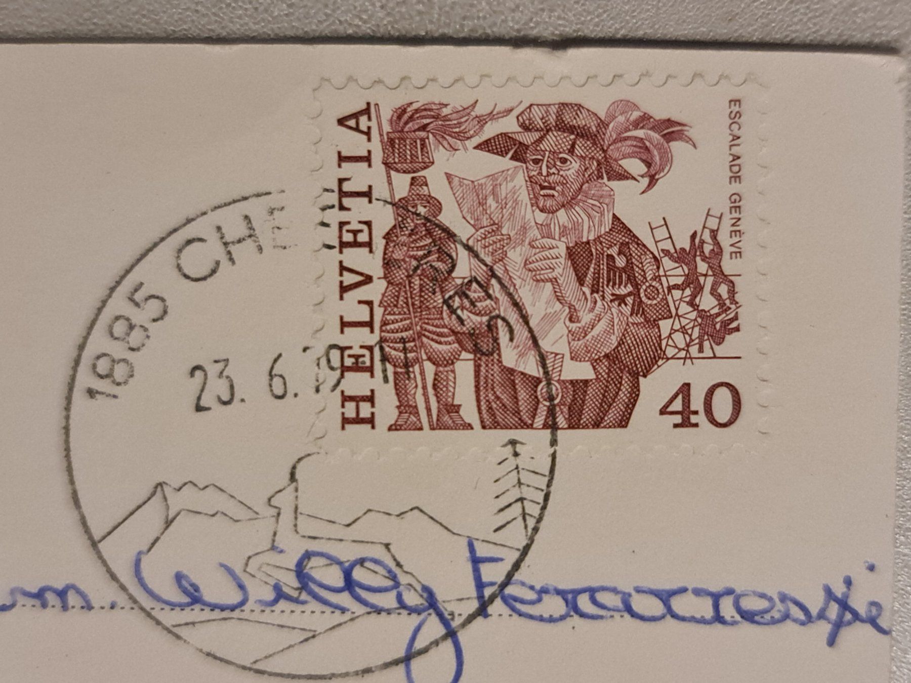 Cartoline postali: Alte Ansichtskarte Anzeindaz, 1979 frankiert. – Usato da Dintikon venduto da Vexi 1