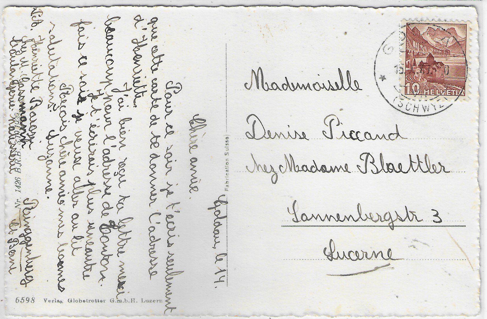 Cartoline postali: Goldau - Generalansicht – Usato da Ettingen venduto da Kartenplanet 1