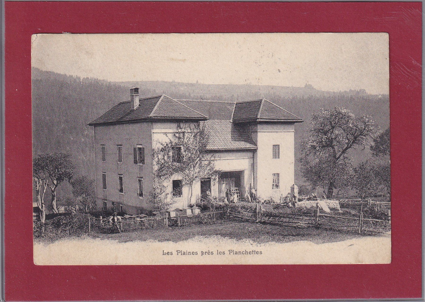 Ansichtskarten: Les Plaines près les Planchettes - 1906 – Gebraucht aus Orvin von Pyaeschli