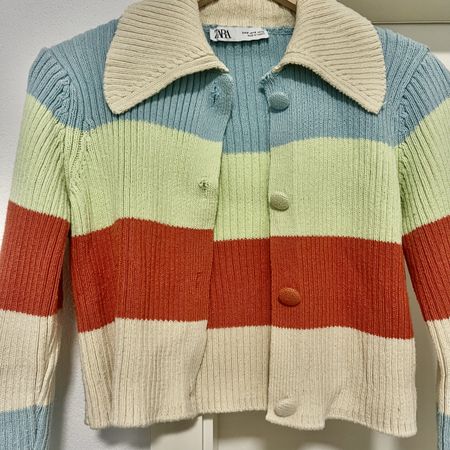 Zara Strickjacke, bunt gestreift, Grösse S, Top Zustand