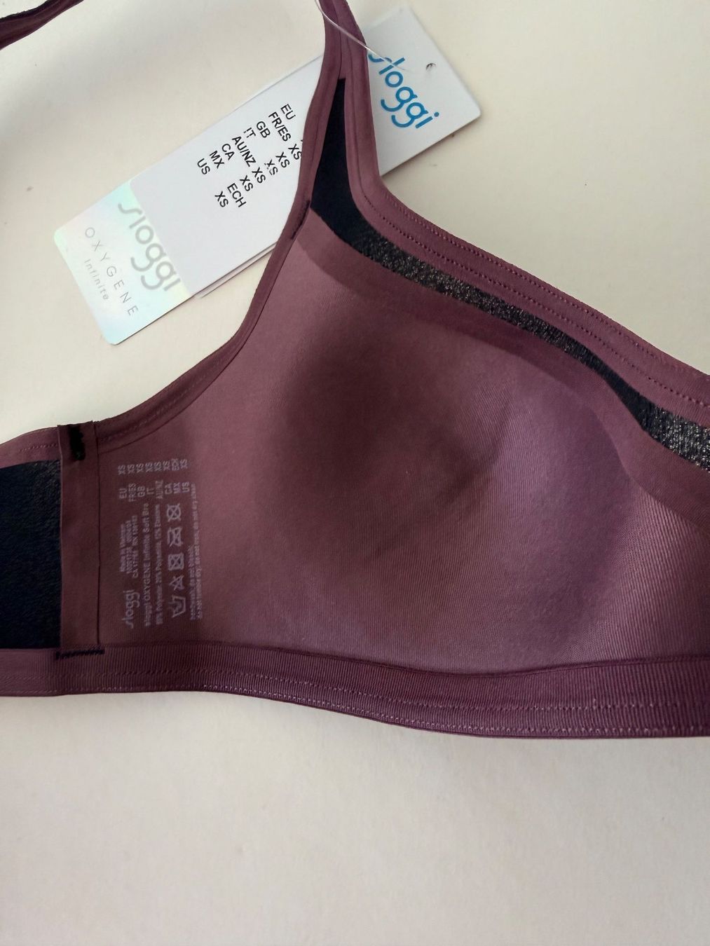 Sloggi Altra biancheria intima: SLOGGi, OXYGENE Infinite Soft Bra, Grösse XS, Farbe Schwarz – Nuovo e nell'imballaggio originale da Rudolfstetten venduto da gst_g7xl 7