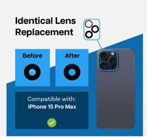 Back Rück Kamera Glas Linse Ersatz für iPhone 15 pro max