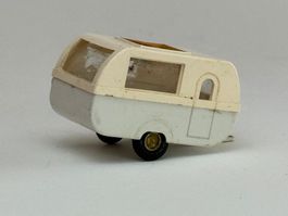 GB4-  Faller AMS Knaus Wohnwagen hellgrau/weiss