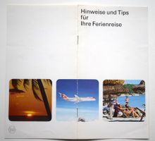 SWISSAIR 1970er Jahre Prospekt Reisebüro 1976