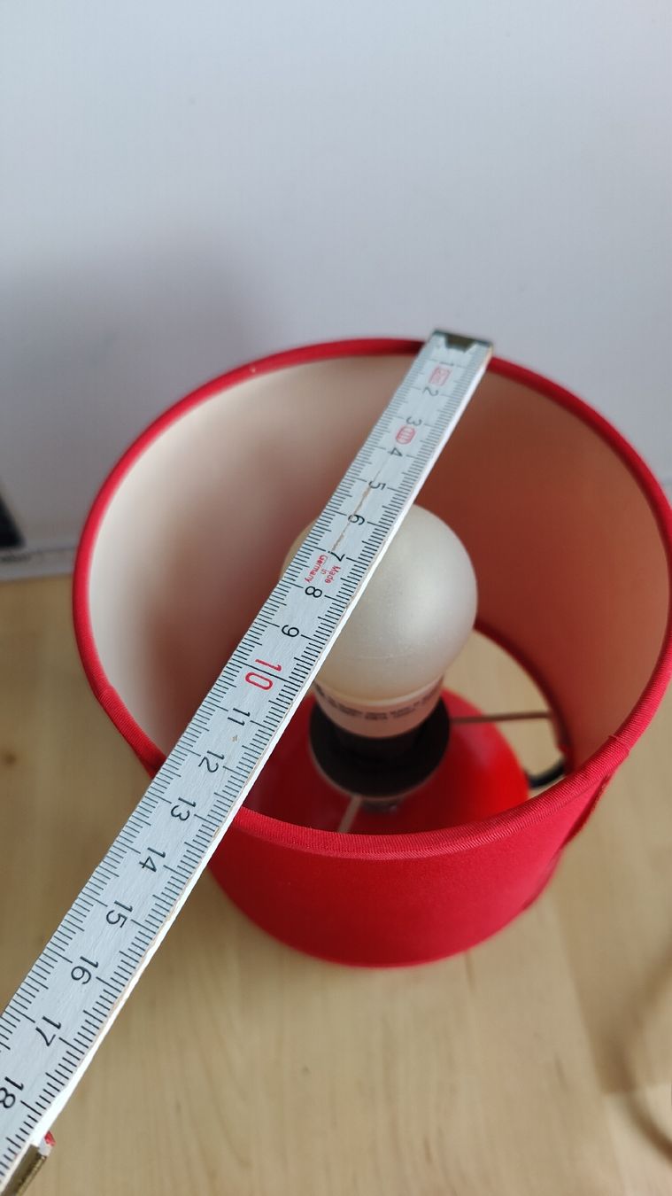 Lampade: Tischlampe Seylumiere rot (LP3) – Usato da Neuenhof venduto da tap_mxt6 5
