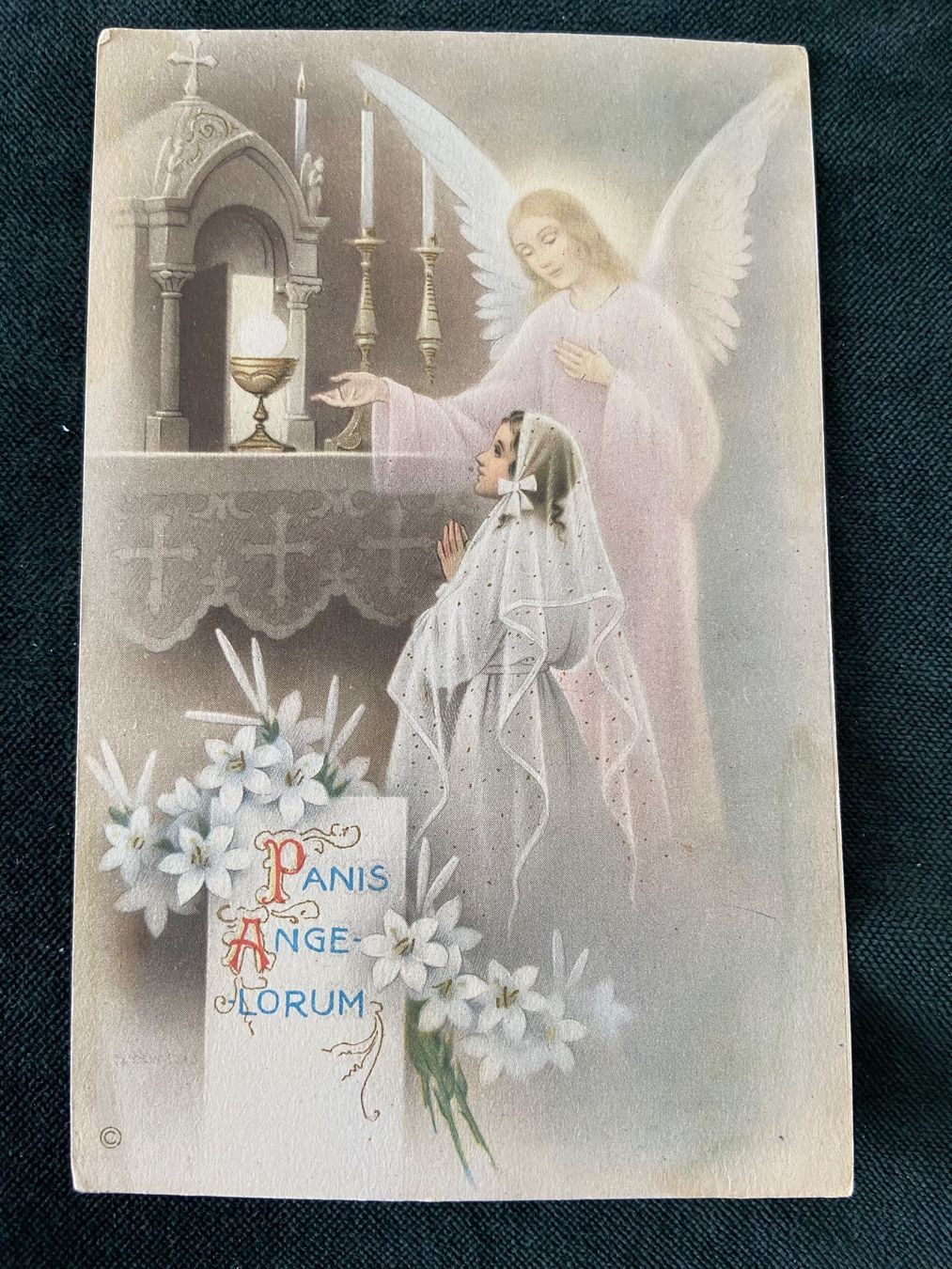 Foto & Immagini: Heiligenbild Engel  Postkartengrösse Kommunion religiös – Usato da Luzern venduto da waterfront1