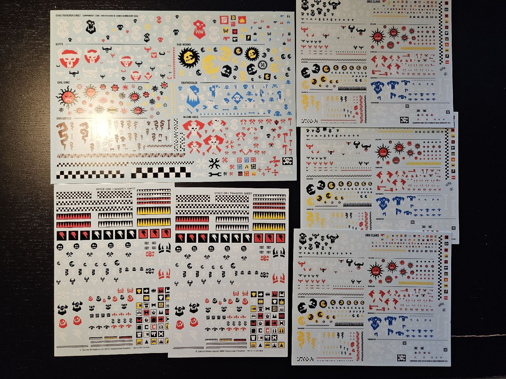 Kits de montage: Warhammer 40K - Orks Decalc Lot – D'occasion à Genève par lec_2k2j