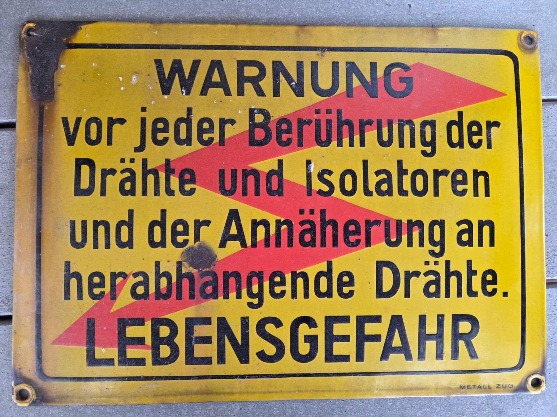 SBB/CFF/FFS Insegne: SBB Emailschild bombiert/gewölbt – Usato da Flums venduto da Cooker