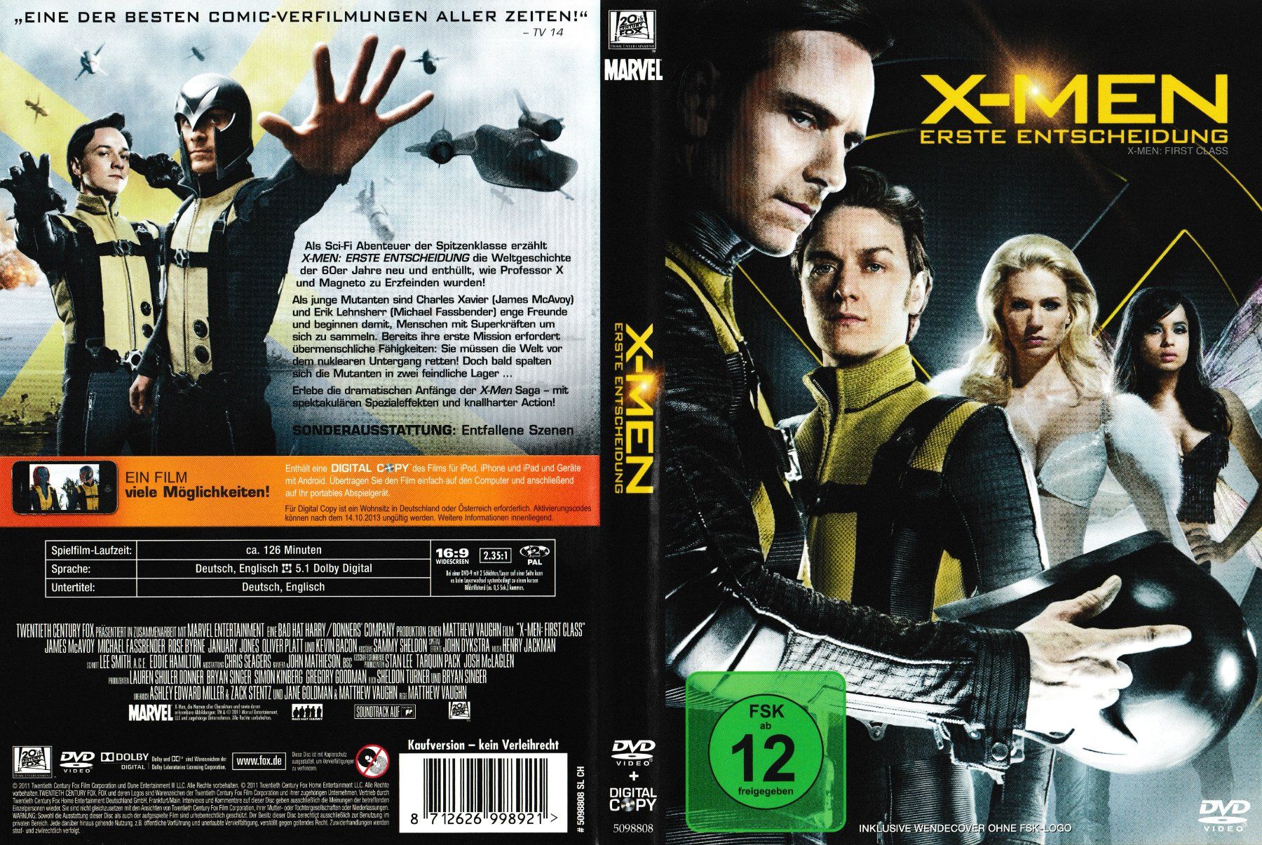 Alle DVDs: DVD - X-Men: Erste Entscheidung – Gebraucht aus Langnau am Albis von MediaRescuerKeLoX