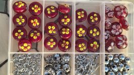 Lot Schmuck Bastelset mit 250 St. inkl. 28 Glasperlen, DIY