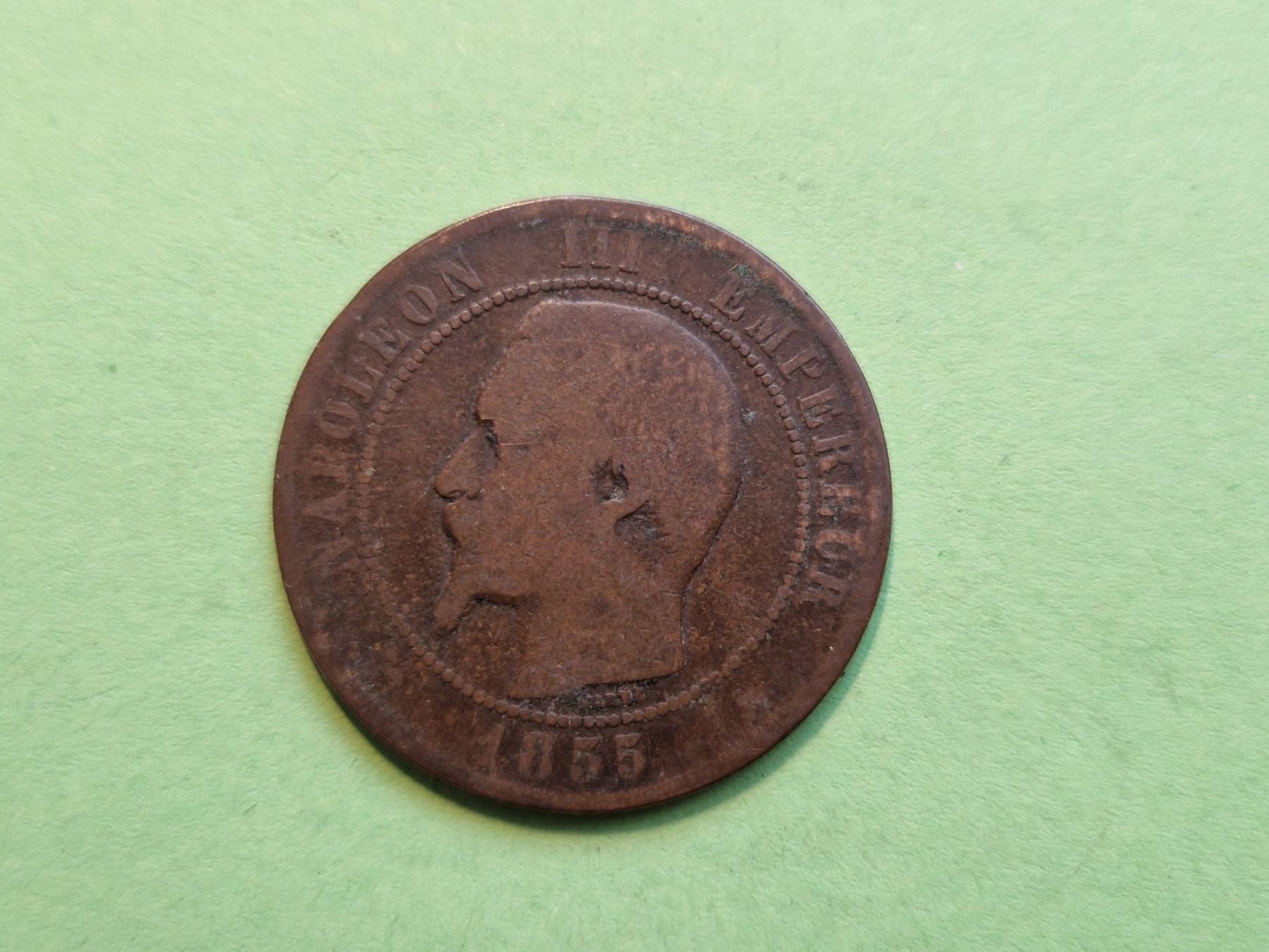 Tutti le monete: Frankreich 5 Centimes 1854 und 10 Centimes 1855 – Usato da MUEHLAU venduto da ibo_5c7d 2