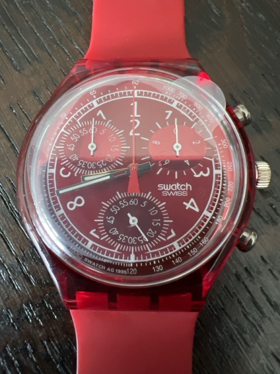 Swatch Uhren: Swatch Chrono (SCR101) Le Rouge – Neu und originalverpackt aus Künten von Spike17 1