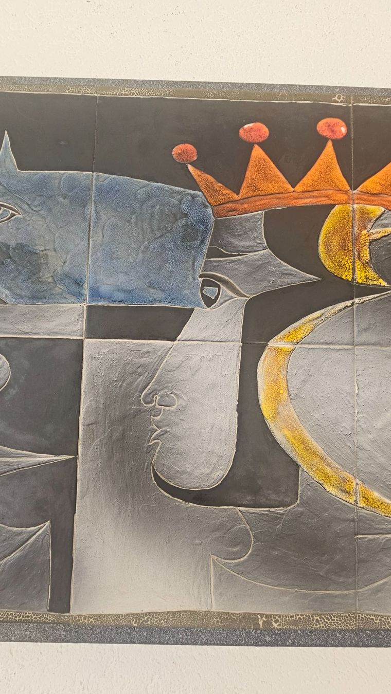 Dipinti: Panneau mural en céramique - Gilbert Valentin - Vallauris – Usato da Etoy venduto da angi020 3