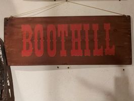 Holztafel Deko Schild - Boothill