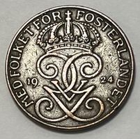 5 Öre - Gustaf V - Sweden - 1924