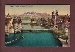 LUZERN - Reussbrücke - Rigi - Feldpost