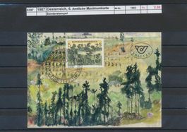 1987 Österreich, "6. Amtliche Maximumkarte"