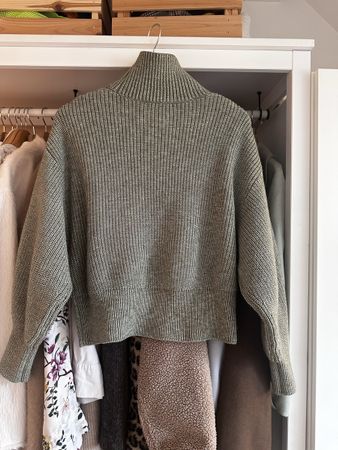 H&M Pullover Olivgrün Rollkragen Zara cos Massimo 