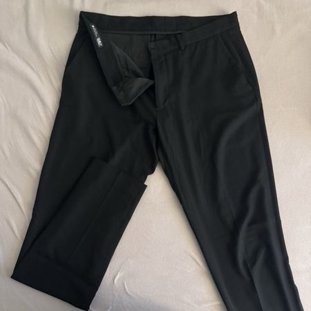 Zara Elegante Hosen Schwarz Grösse 42