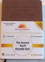 Morning Sidekick Journal neu ungeöffnet braun