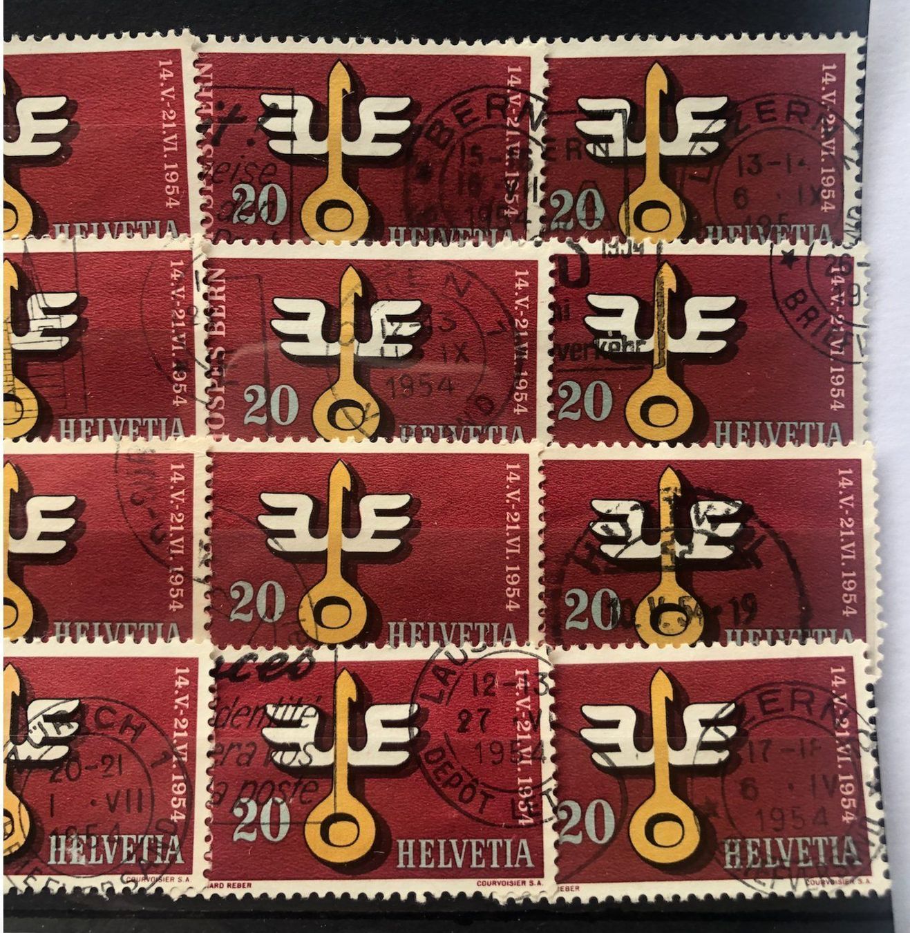 Tutti i francobolli: Nr.317 mit Stempel Einsteckkarte Voll – Usato da Aarau venduto da Billa007 2