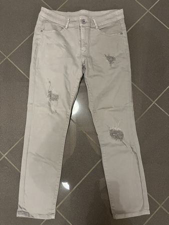 Jeans straight grau destroyed 38 neu