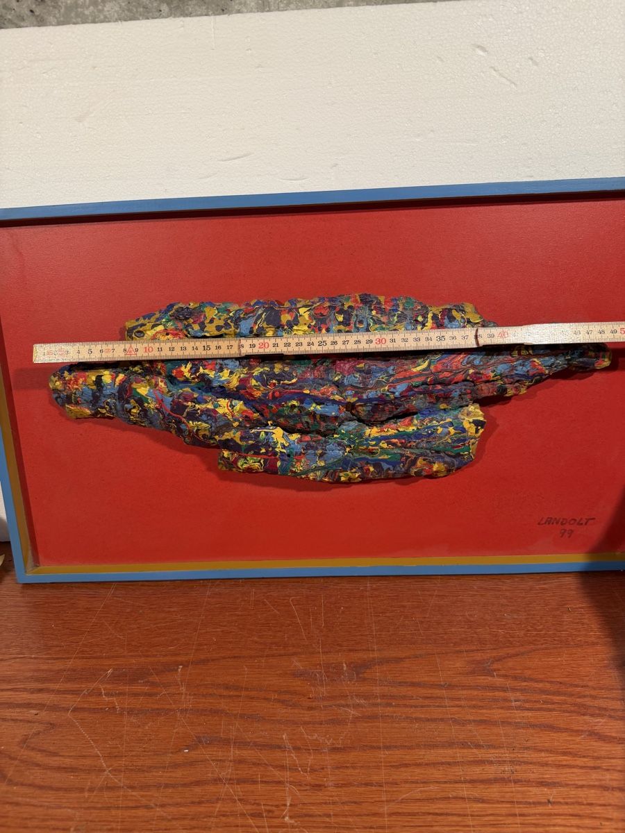 Gemälde: Vibrant Abstract Sculpture Art, Textured Mixed Media, signed – Gebraucht aus Lausanne von artnouveau04 4