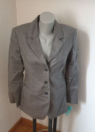 NEU! Benetton Blazer ital. 42 ca 36 grau