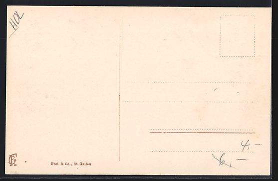 Cartoline postali: AK Wolfhalden, Ortsansicht vom Feld aus – Usato da Berlin venduto da bartko-reher 1