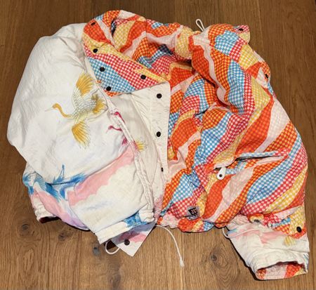 Jet Set Vintage Skijacke – Reversible – Grösse L – Unisex –