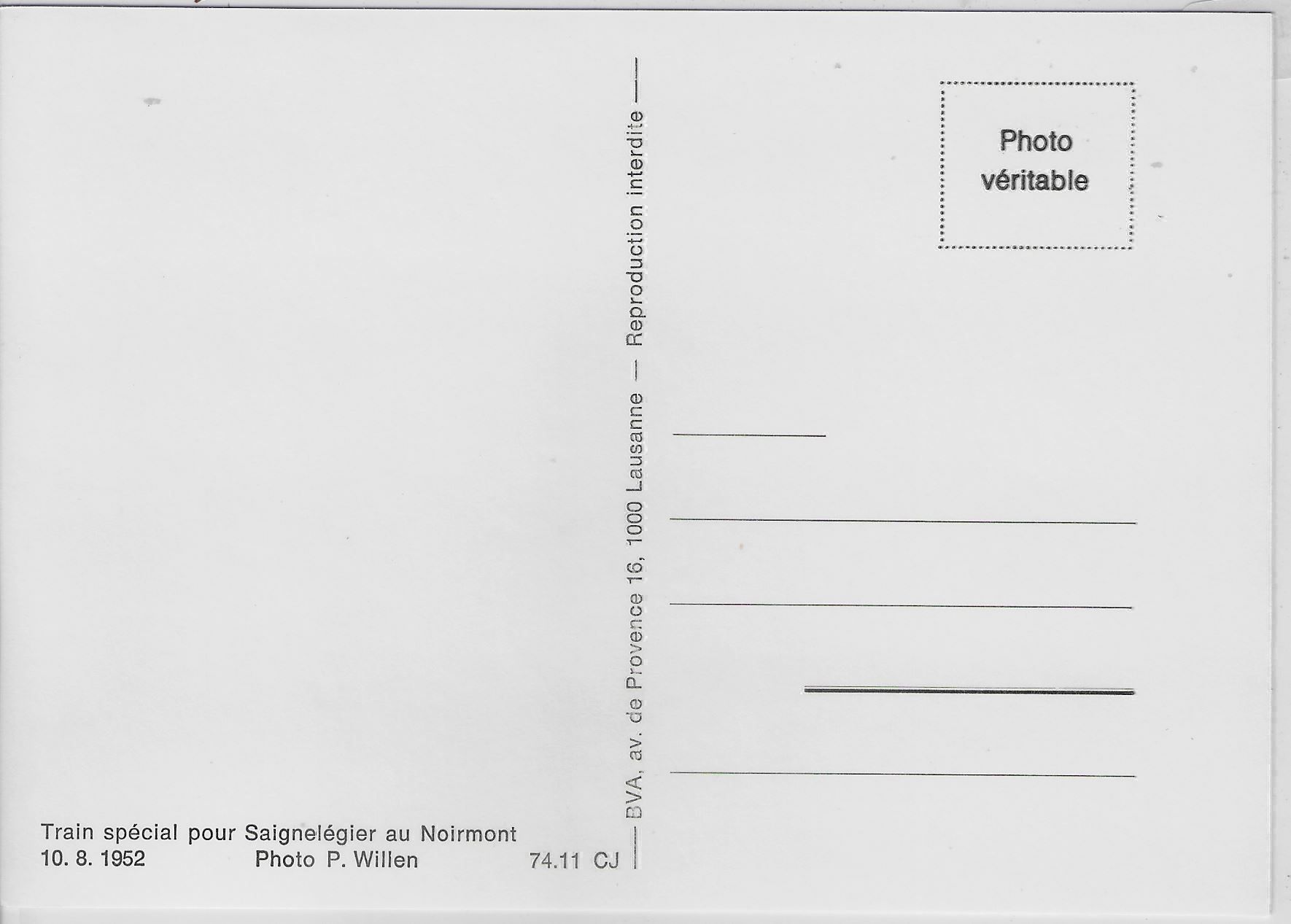 Modellini di ferrovie: Train special pour Saignelegier au – Antico da Ettingen venduto da Kartenplanet 1