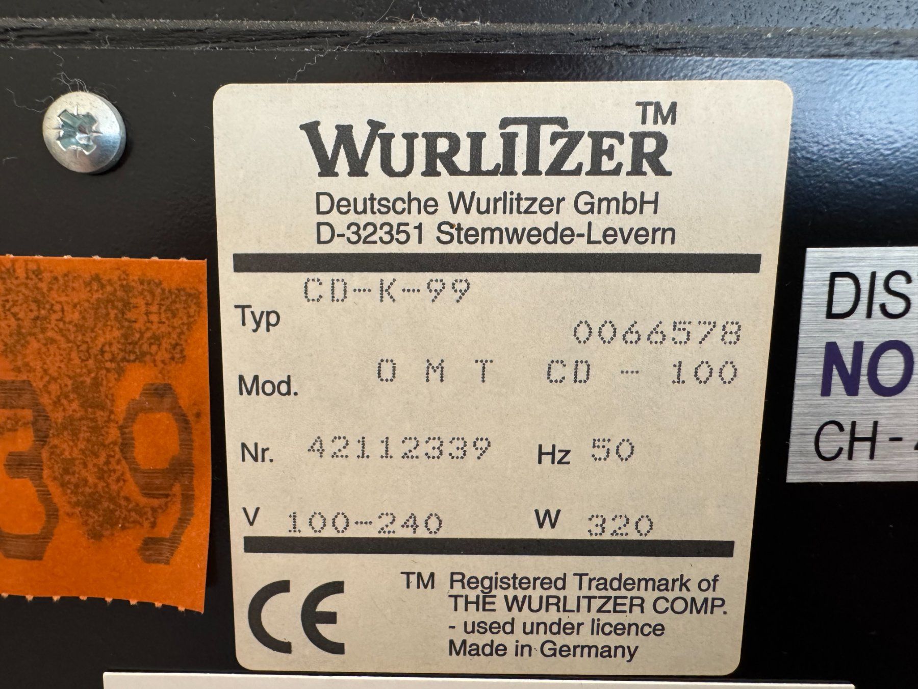Wurlitzer Musiktruhen: Wurlitzer / Musikbox – Gebraucht aus Flums von Hrroland 9