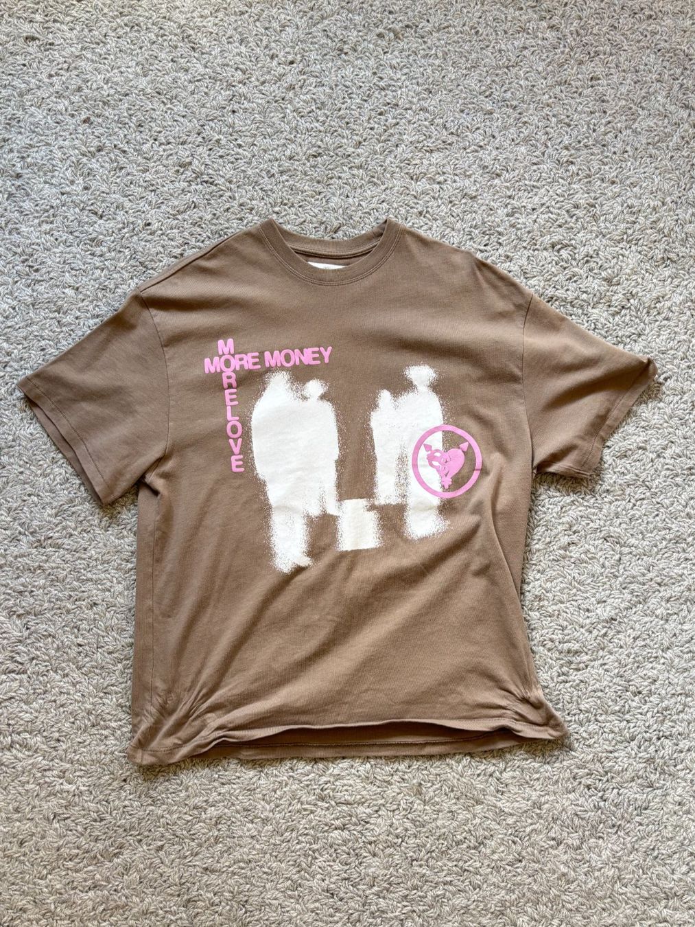 T-shirt: MoreMoneyMoreLove LOST BOND TEE TOFFEE – Usato da Chur venduto da loh_77t8