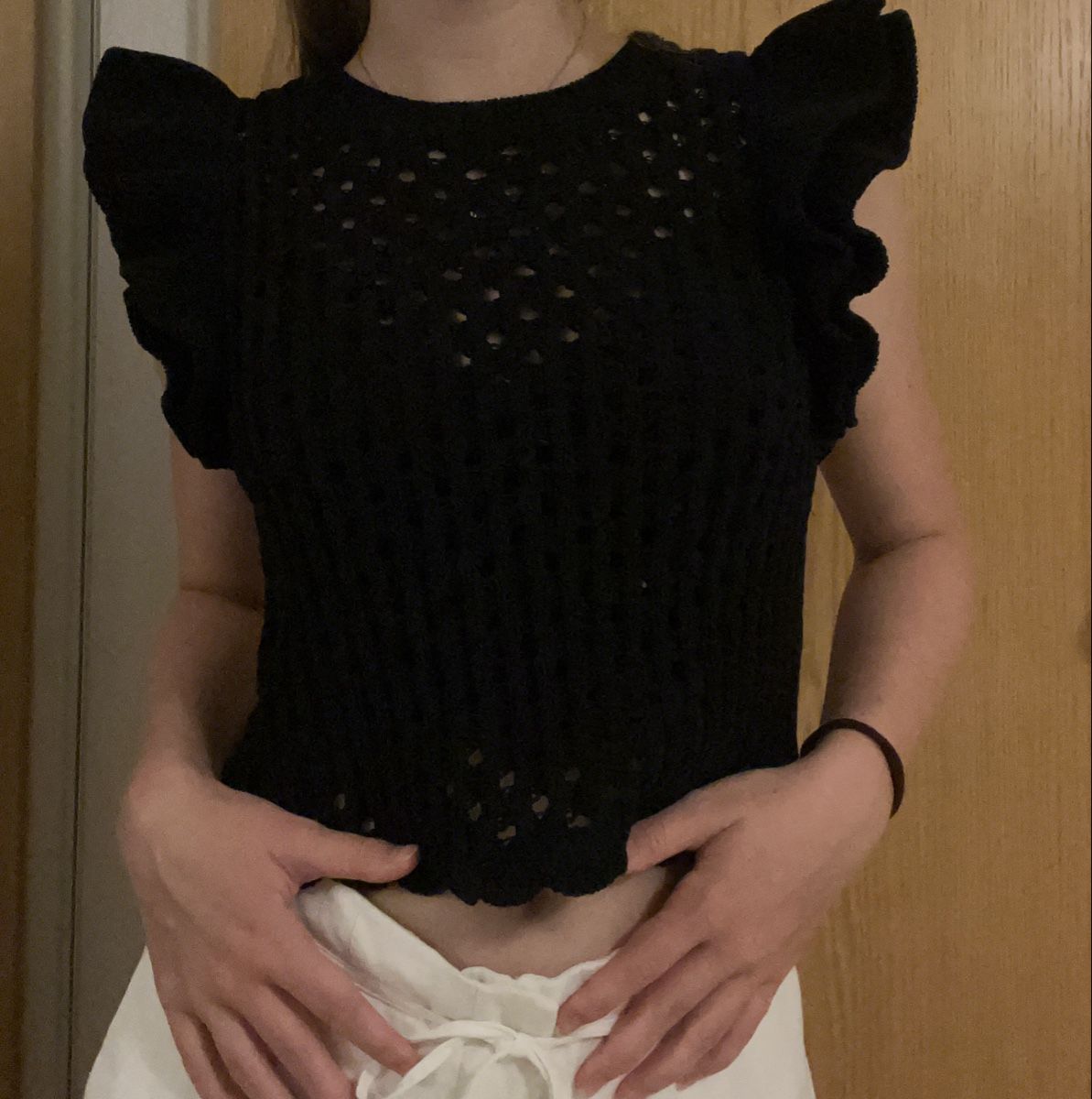 Zara Maglioni & Felpe: Strickoberteil schwarz mit Rüschen – Nuovo (secondo la descrizione) da Rombach venduto da sar_8wqy 2
