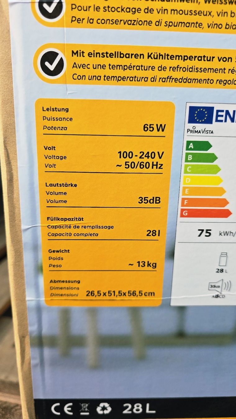 Frigoriferi: Weinkühler 28l - Neu & Originalverpackt! – Nuovo e nell'imballaggio originale da Dussnang venduto da Priska2285 4
