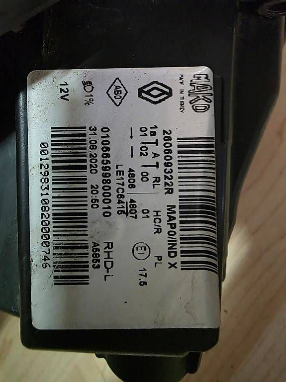 Scheinwerfer: renault clio 5 scheinwerfer links 260609322R – Gebraucht aus Wängi von Plt.design 1