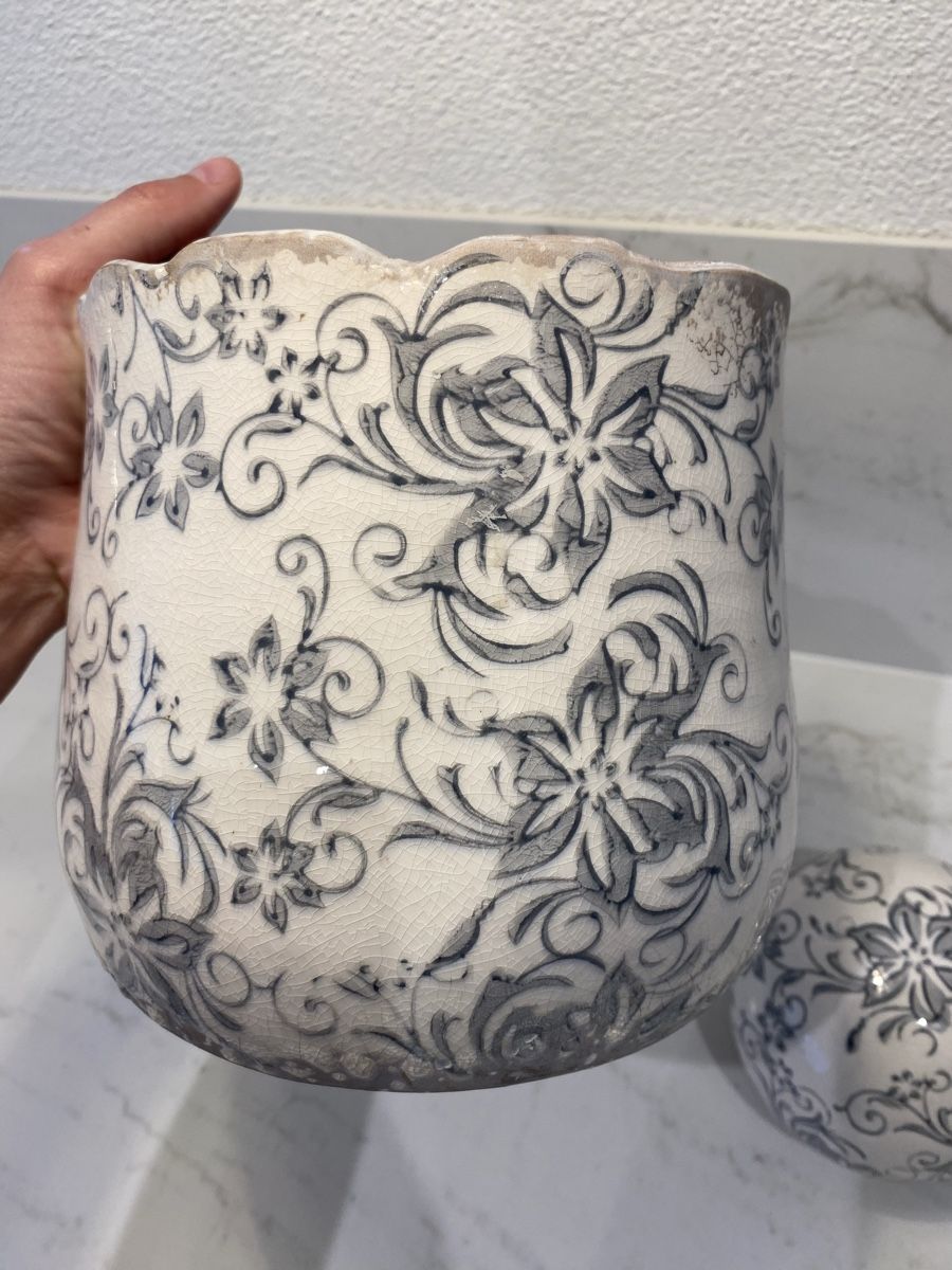 Vasi per fiori: Blumentopf mit Dekokugel – Usato da Ballwil venduto da risingsun02 2