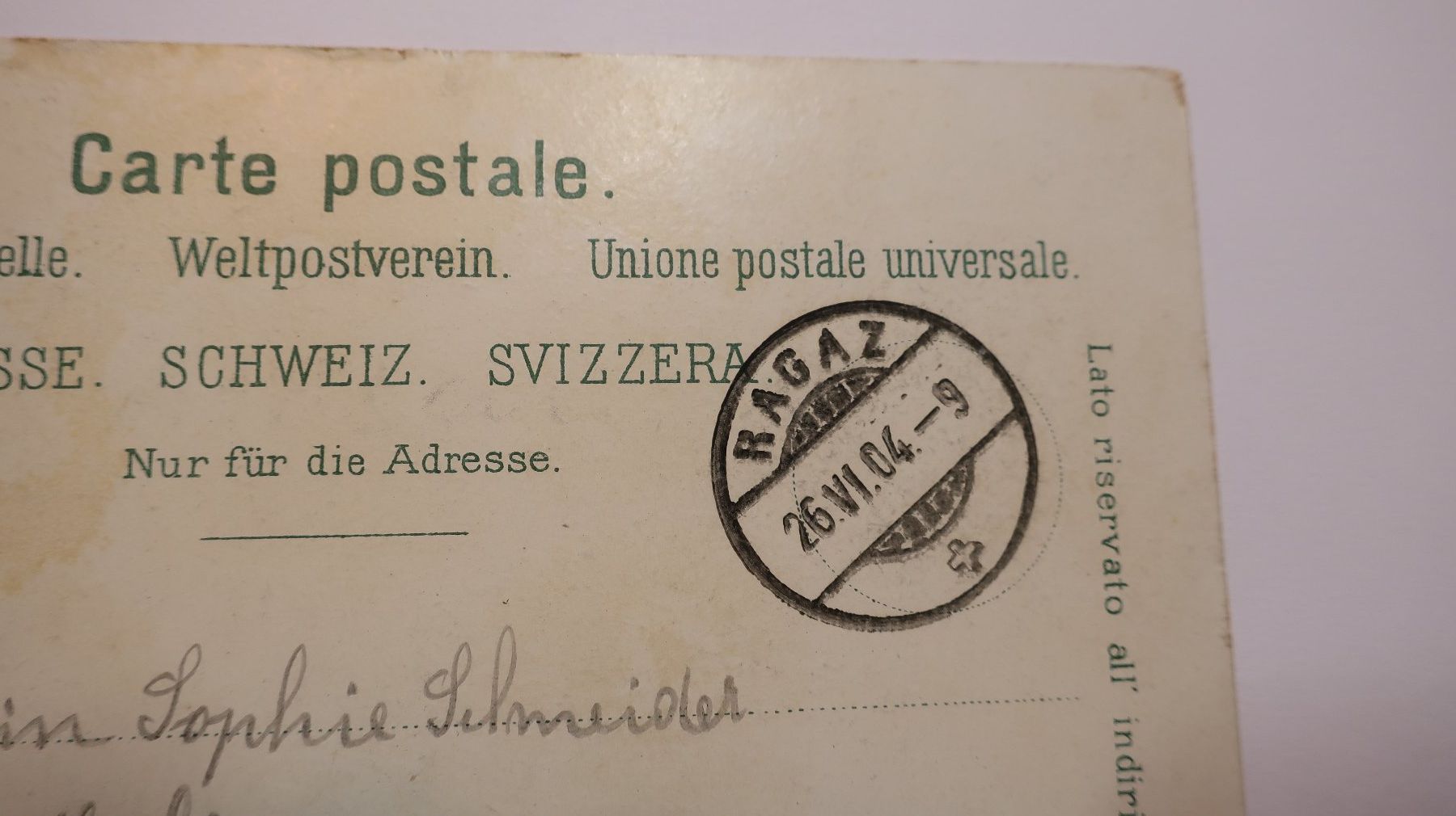 Cartoline postali: Gruss aus Ragaz 1904 – Usato da Cormoret venduto da Pascalll2001 4