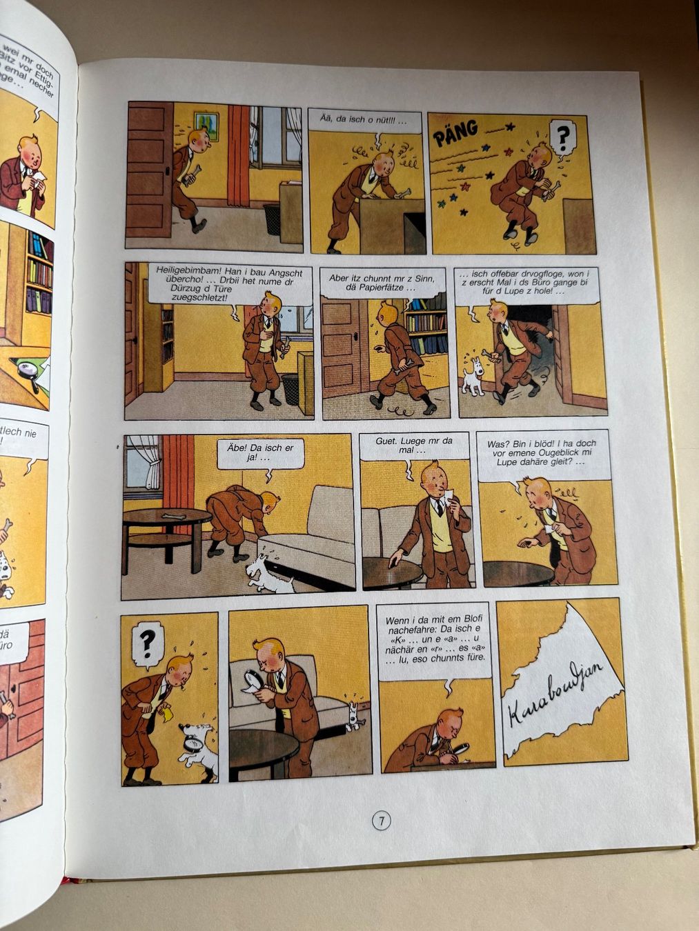 Fumetti: Tim + Struppi:  TÄNTÄN UD GULDCHRABBE - Bärndütsch-Comics – Usato da Hedingen venduto da Wowi 2
