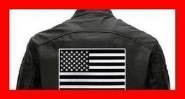 XXL USA Badge Aufnäher Schwarz Weiss Lederjacke Patch Flick