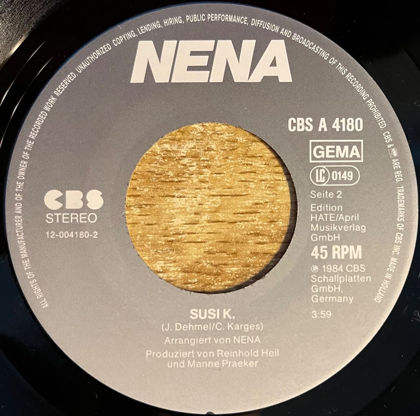 Dischi in vinile: NENA - RETTE MICH – Usato da Bussigny venduto da vinyl-pas-cher 3