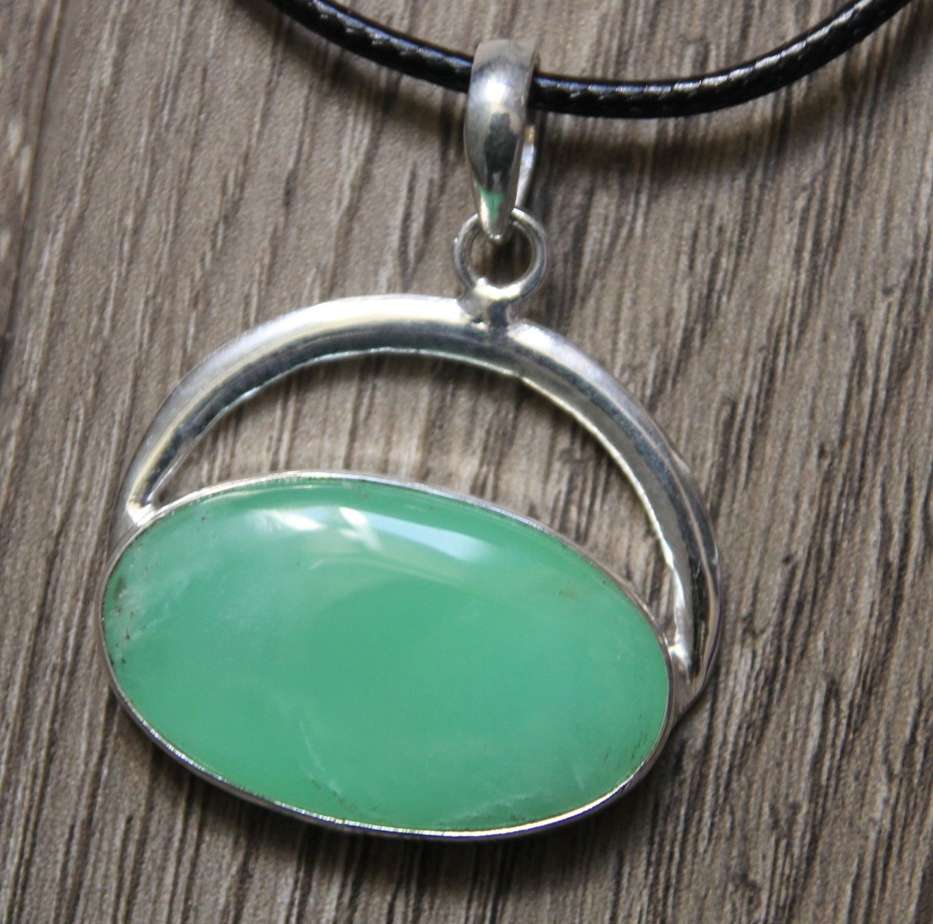 Ciondoli: NEU: Chrysopras Schmuck  Anhänger mit Kette – Nuovo (secondo la descrizione) da Matten b. Interl venduto da EdelsteineInterlaken 1