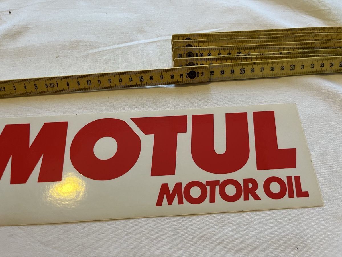 Motul Autocollants: Motul Sticker Weiss Vintage – Neuf (Voir description) à bretzwil par nightflasher 1