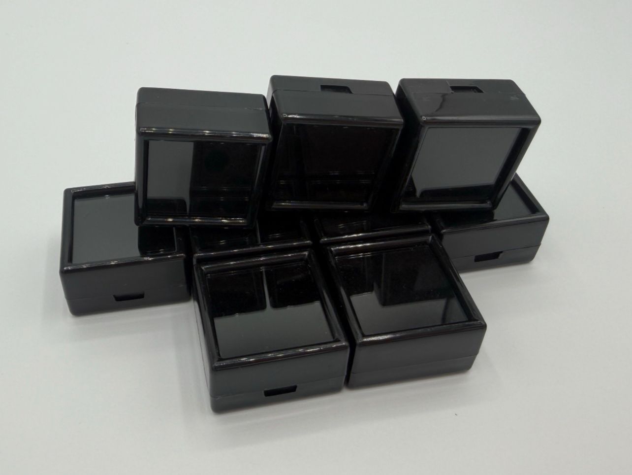 Pietre preziose: 10x Edelsteinbox / Schmuckbox 3cm x 3cm Quadrate Schwarz – Nuovo e nell'imballaggio originale da Buchs SG venduto da OTNaturalGems 4