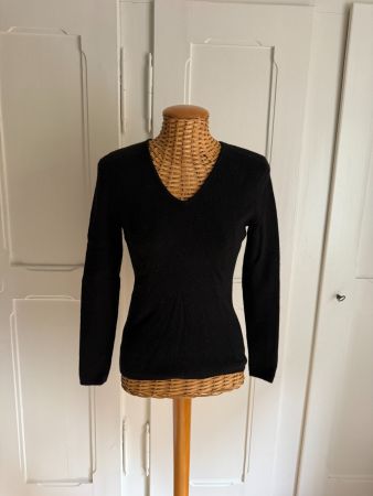CAROLE LITTLE - Merinowolle Pullover schwarz S