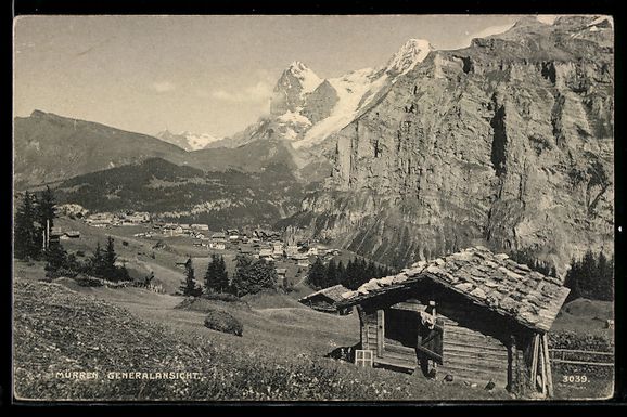 Cartoline postali: AK Mürren, Generalansicht – Usato da Berlin venduto da bartko-reher