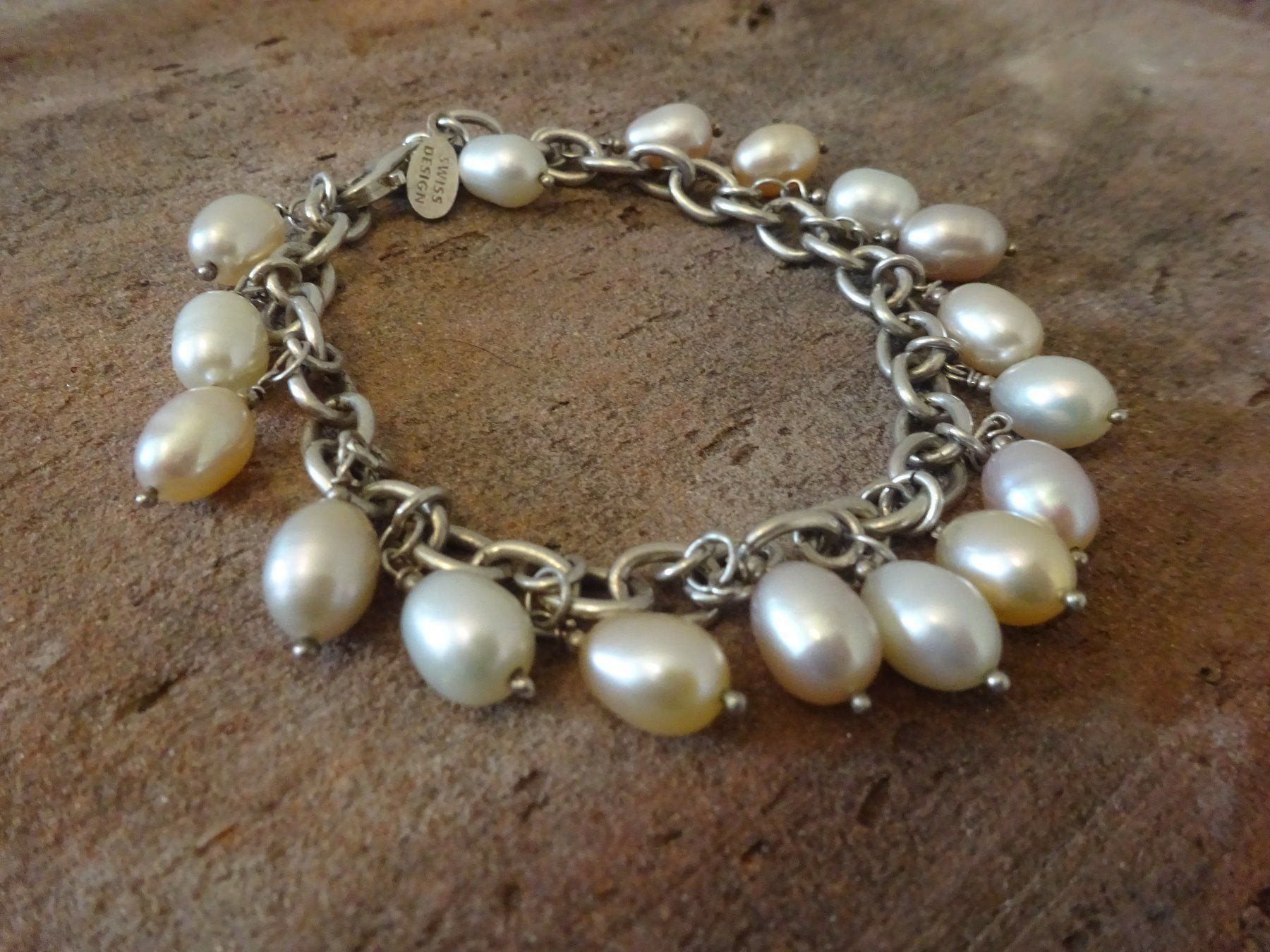 Bracciali & Braccialetti: Armband Perlen / 925 Silber – Usato da Esslingen venduto da FetteSchnecke 2